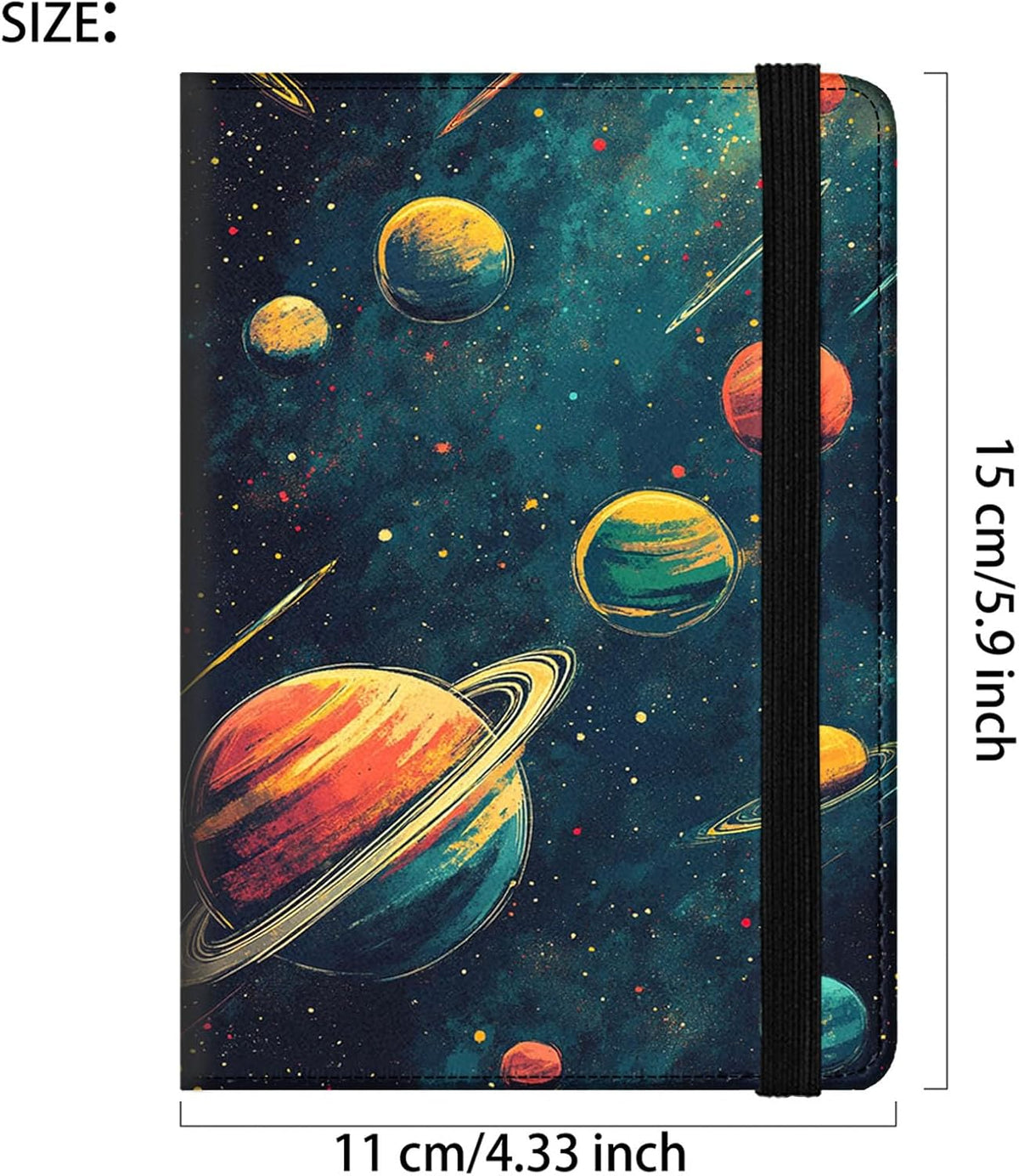 Passport Cover,RFID Blocking,Large Capacity Multi-Slot Travel Passport Wallet for Men & Women - Dark Raven - Colors C