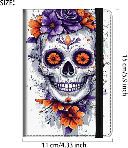 Passport Cover,RFID Blocking,Large Capacity Multi-Slot Travel Passport Wallet for Men & Women - Dark Raven - Colors C