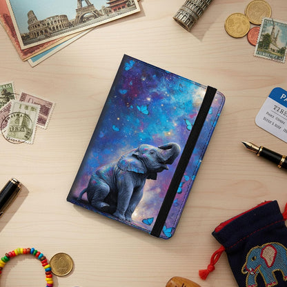 Passport Cover,RFID Blocking,Large Capacity Multi-Slot Travel Passport Wallet for Men & Women - Dark Raven - Colors C