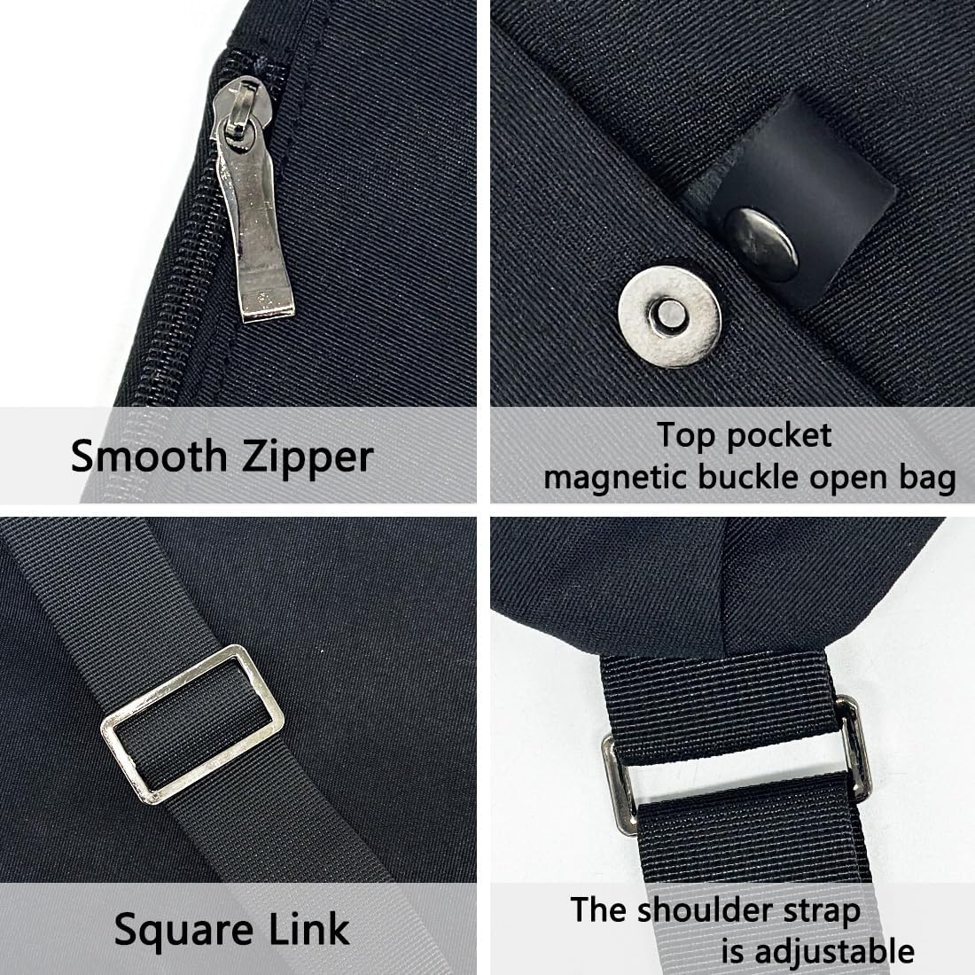 Anti Theft Sling Travel Bag Flat Small Pickpocket Proof Slim Crossbody bags | Travel Pack Cross-body Bag One Shoulder Bag Anti Pickpocket Chest Pouch Passport Bag Secure Purses for Men Women lightweight