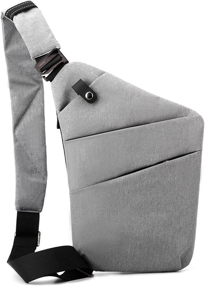 Anti Theft Sling Travel Bag Flat Small Pickpocket Proof Slim Crossbody bags | Travel Pack Cross-body Bag One Shoulder Bag Anti Pickpocket Chest Pouch Passport Bag Secure Purses for Men Women lightweight