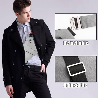 Anti Theft Sling Travel Bag Flat Small Pickpocket Proof Slim Crossbody bags | Travel Pack Cross-body Bag One Shoulder Bag Anti Pickpocket Chest Pouch Passport Bag Secure Purses for Men Women lightweight