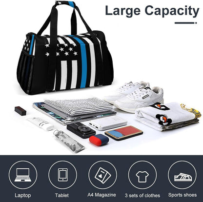 Carry On Foldable Travel Duffel Bag Lightweight Weekender Overnight Tote Bag for Women Yoga Sport