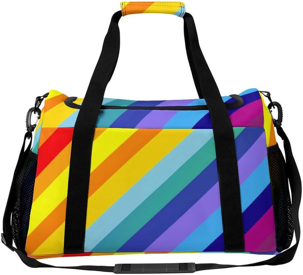 Carry On Foldable Travel Duffel Bag Lightweight Weekender Overnight Tote Bag for Women Yoga Sport