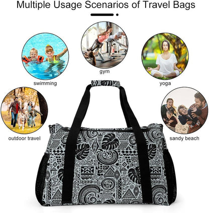 Carry On Foldable Travel Duffel Bag Lightweight Weekender Overnight Tote Bag for Women Yoga Sport