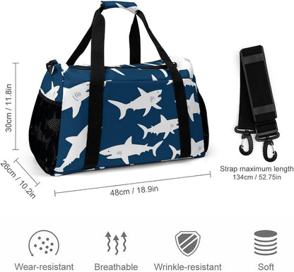 Carry On Foldable Travel Duffel Bag Lightweight Weekender Overnight Tote Bag for Women Yoga Sport