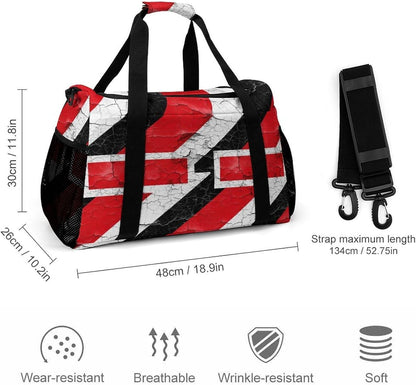 Carry On Foldable Travel Duffel Bag Lightweight Weekender Overnight Tote Bag for Women Yoga Sport