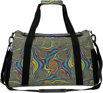 Carry On Foldable Travel Duffel Bag Lightweight Weekender Overnight Tote Bag for Women Yoga Sport