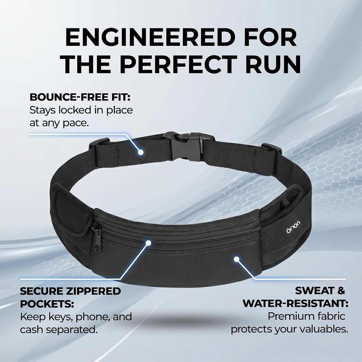The Belt of Orion Money Belt, Anti-Theft Travel Waist Pack, Slim 9x4in | Money Belt, Anti-Theft Design, Passport & Cash Holder, Slim Fit 9x4in, For Men & Women