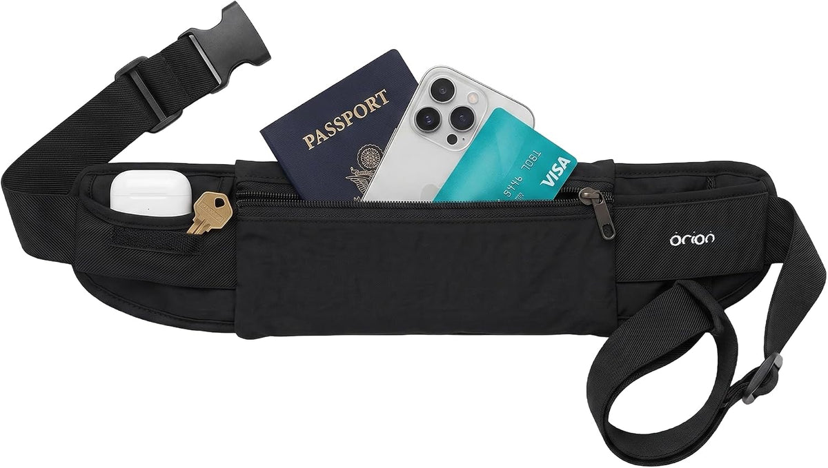 The Belt of Orion Money Belt, Anti-Theft Travel Waist Pack, Slim 9x4in | Money Belt, Anti-Theft Design, Passport & Cash Holder, Slim Fit 9x4in, For Men & Women