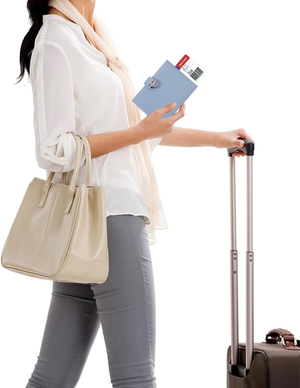Passport-Holder-for-Travel-Women-Men Blue，lLarge capacity Passports Holders TravelCover Wallet Passport with Pen Holder