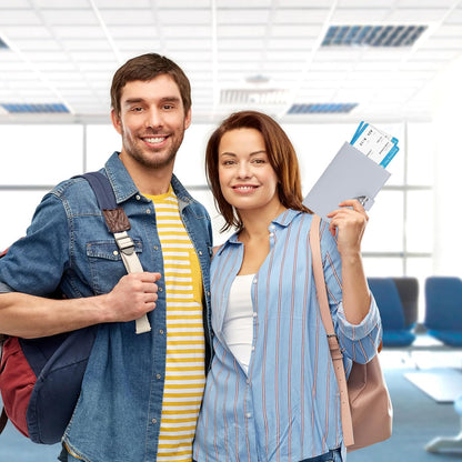 Passport-Holder-for-Travel-Women-Men Blue，lLarge capacity Passports Holders TravelCover Wallet Passport with Pen Holder
