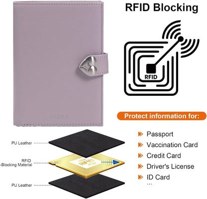 Passport-Holder-for-Travel-Women-Men Blue，lLarge capacity Passports Holders TravelCover Wallet Passport with Pen Holder