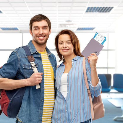 Passport-Holder-for-Travel-Women-Men Blue，lLarge capacity Passports Holders TravelCover Wallet Passport with Pen Holder