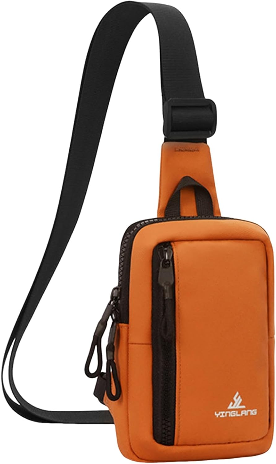 Mini Sling Bag for Men & Women, Waterproof Utility Chest Bag, Lightweight Crossbody Backpack for Hiking Travel Sports | Waterproof fabric