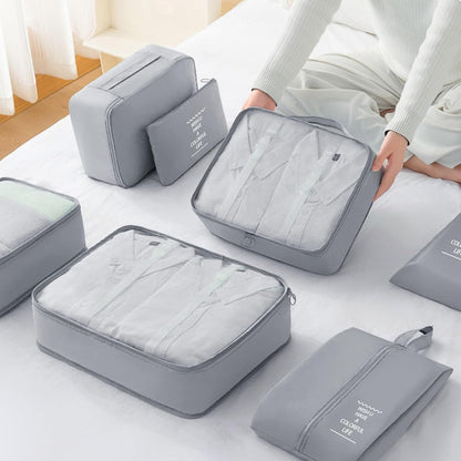 Packing Cubes 7 Set Travel Essentials for Carry on Luggage Organizers Bag Packing Cubes for Suitcases Travel Accessories(Beige)