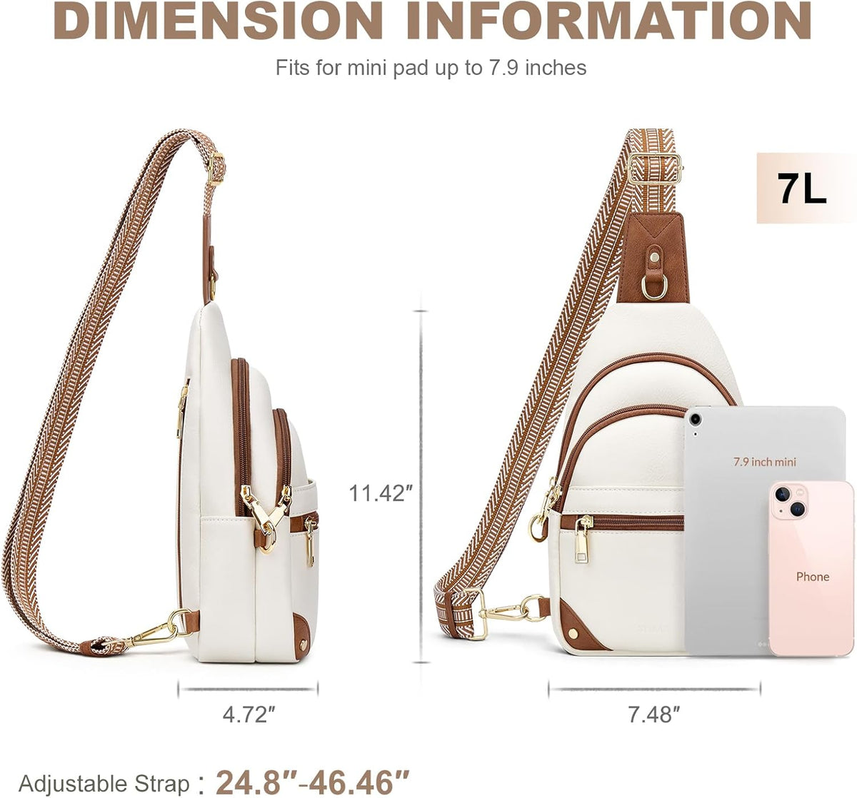 Anti Theft Crossbody Bags for Women, RFID Sling Bag Travel Purse, RFID Cross Body Purses Chest Bag for Travel