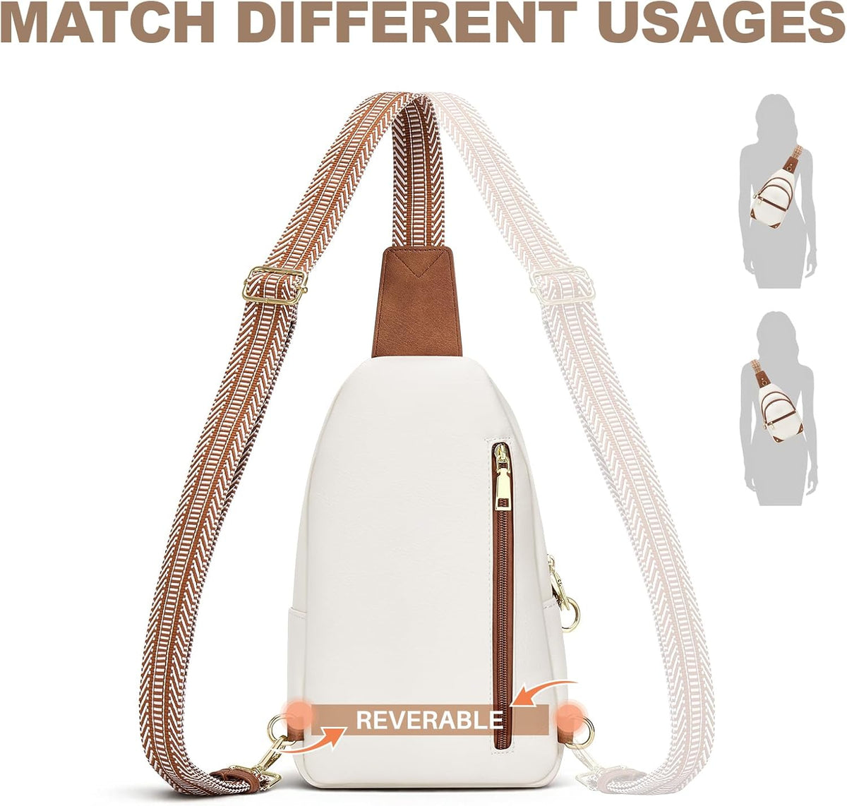 Anti Theft Crossbody Bags for Women, RFID Sling Bag Travel Purse, RFID Cross Body Purses Chest Bag for Travel