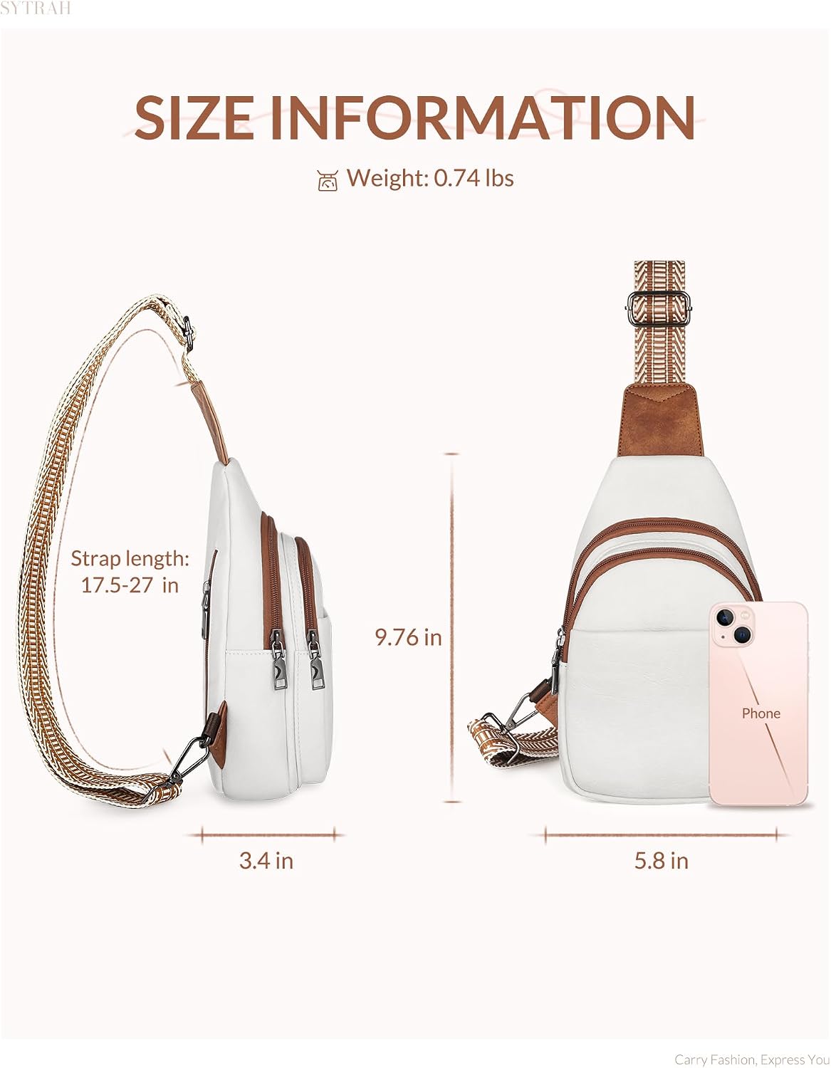 Anti Theft Crossbody Bags for Women, RFID Sling Bag Travel Purse, RFID Cross Body Purses Chest Bag for Travel