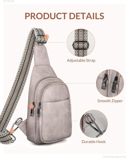 Anti Theft Crossbody Bags for Women, RFID Sling Bag Travel Purse, RFID Cross Body Purses Chest Bag for Travel