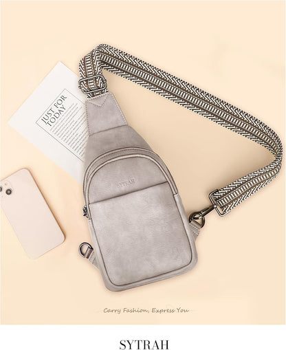 Anti Theft Crossbody Bags for Women, RFID Sling Bag Travel Purse, RFID Cross Body Purses Chest Bag for Travel