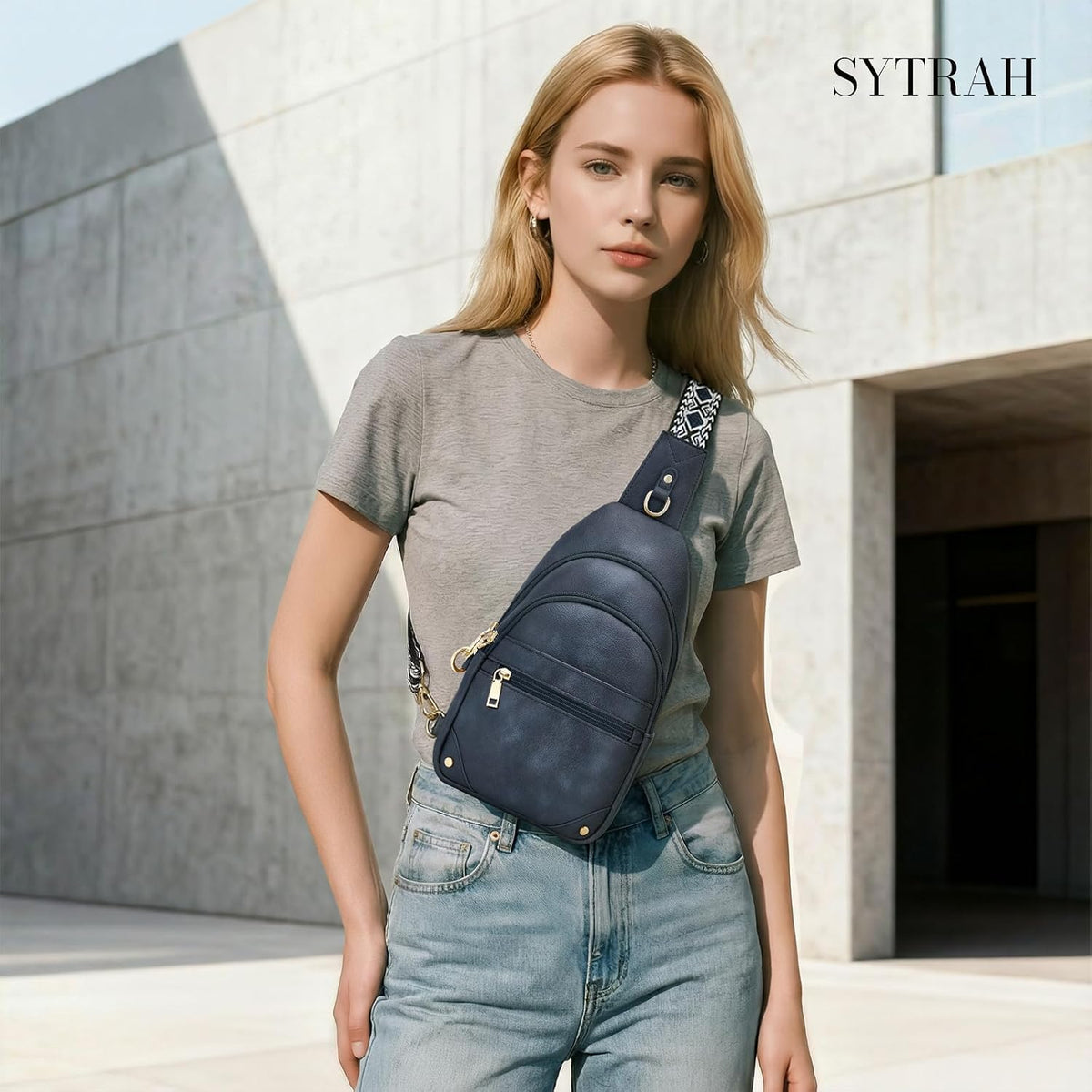 Anti Theft Crossbody Bags for Women, RFID Sling Bag Travel Purse, RFID Cross Body Purses Chest Bag for Travel