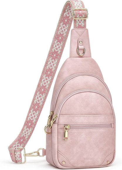 Anti Theft Crossbody Bags for Women, RFID Sling Bag Travel Purse, RFID Cross Body Purses Chest Bag for Travel