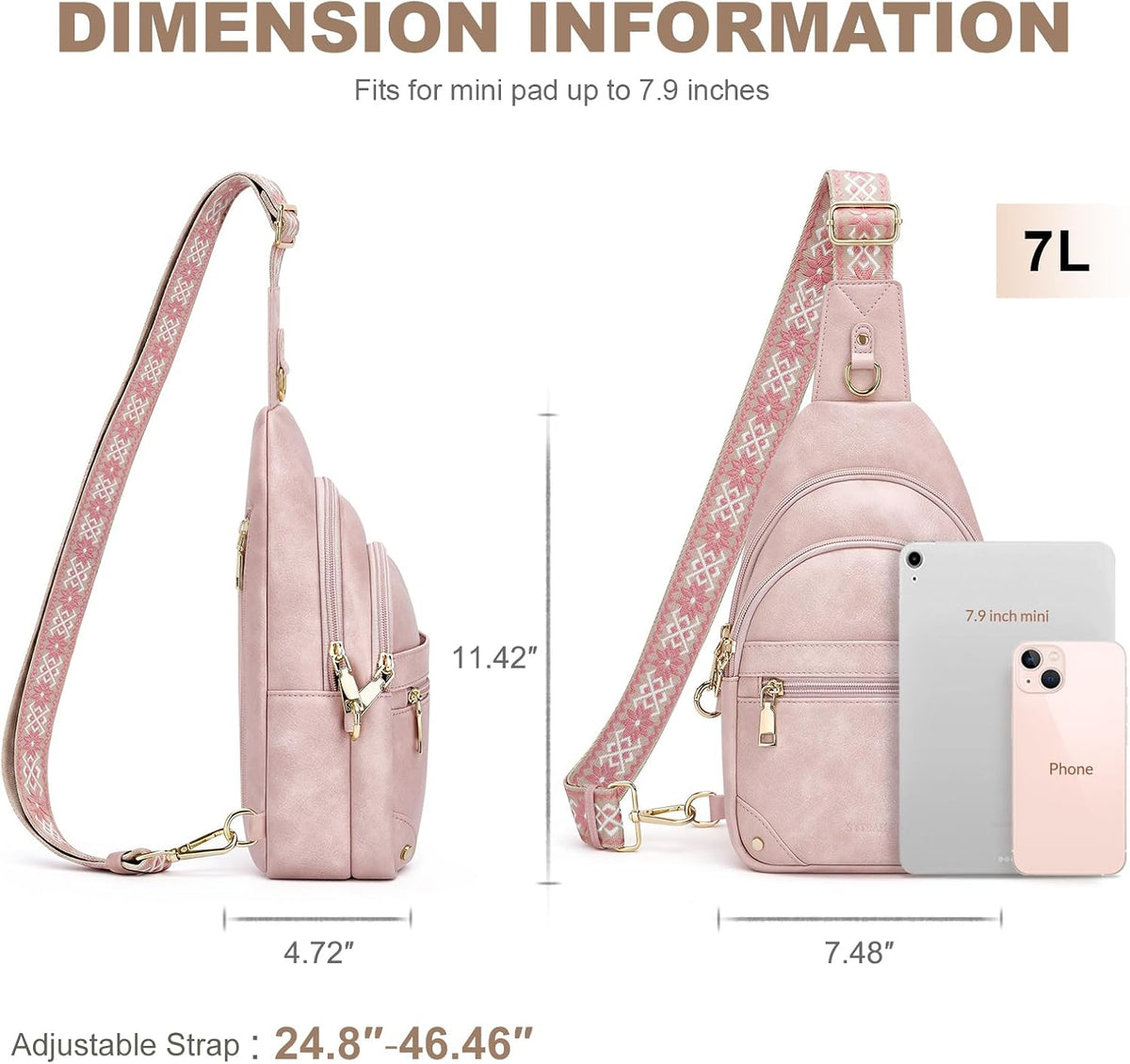 Anti Theft Crossbody Bags for Women, RFID Sling Bag Travel Purse, RFID Cross Body Purses Chest Bag for Travel