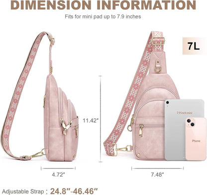 Anti Theft Crossbody Bags for Women, RFID Sling Bag Travel Purse, RFID Cross Body Purses Chest Bag for Travel