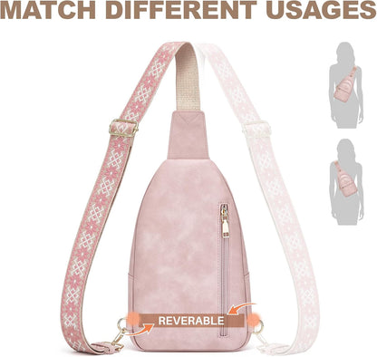 Anti Theft Crossbody Bags for Women, RFID Sling Bag Travel Purse, RFID Cross Body Purses Chest Bag for Travel