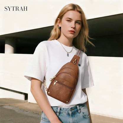 Anti Theft Crossbody Bags for Women, RFID Sling Bag Travel Purse, RFID Cross Body Purses Chest Bag for Travel