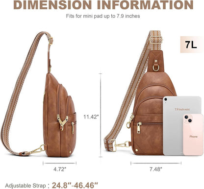 Anti Theft Crossbody Bags for Women, RFID Sling Bag Travel Purse, RFID Cross Body Purses Chest Bag for Travel