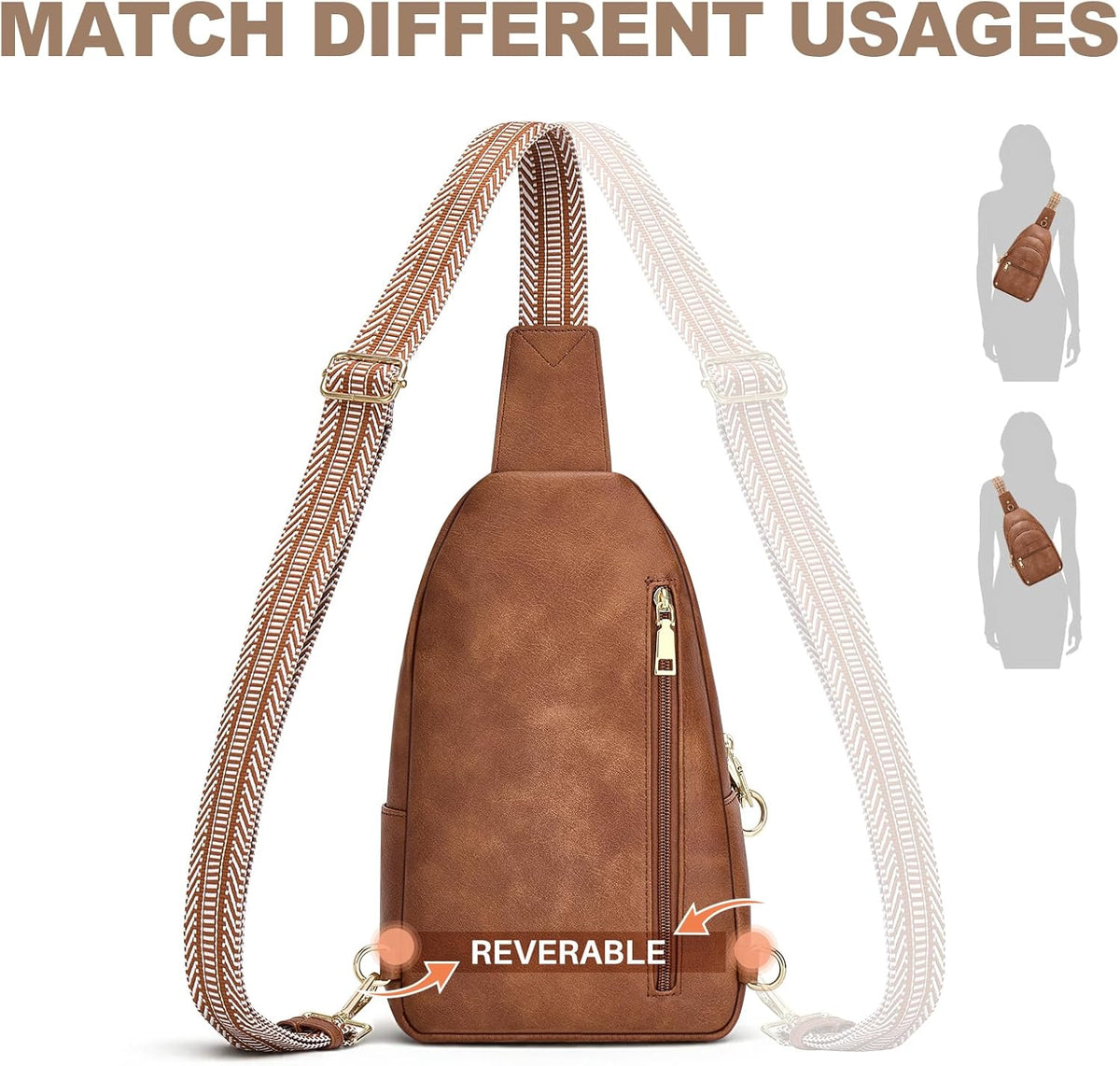 Anti Theft Crossbody Bags for Women, RFID Sling Bag Travel Purse, RFID Cross Body Purses Chest Bag for Travel