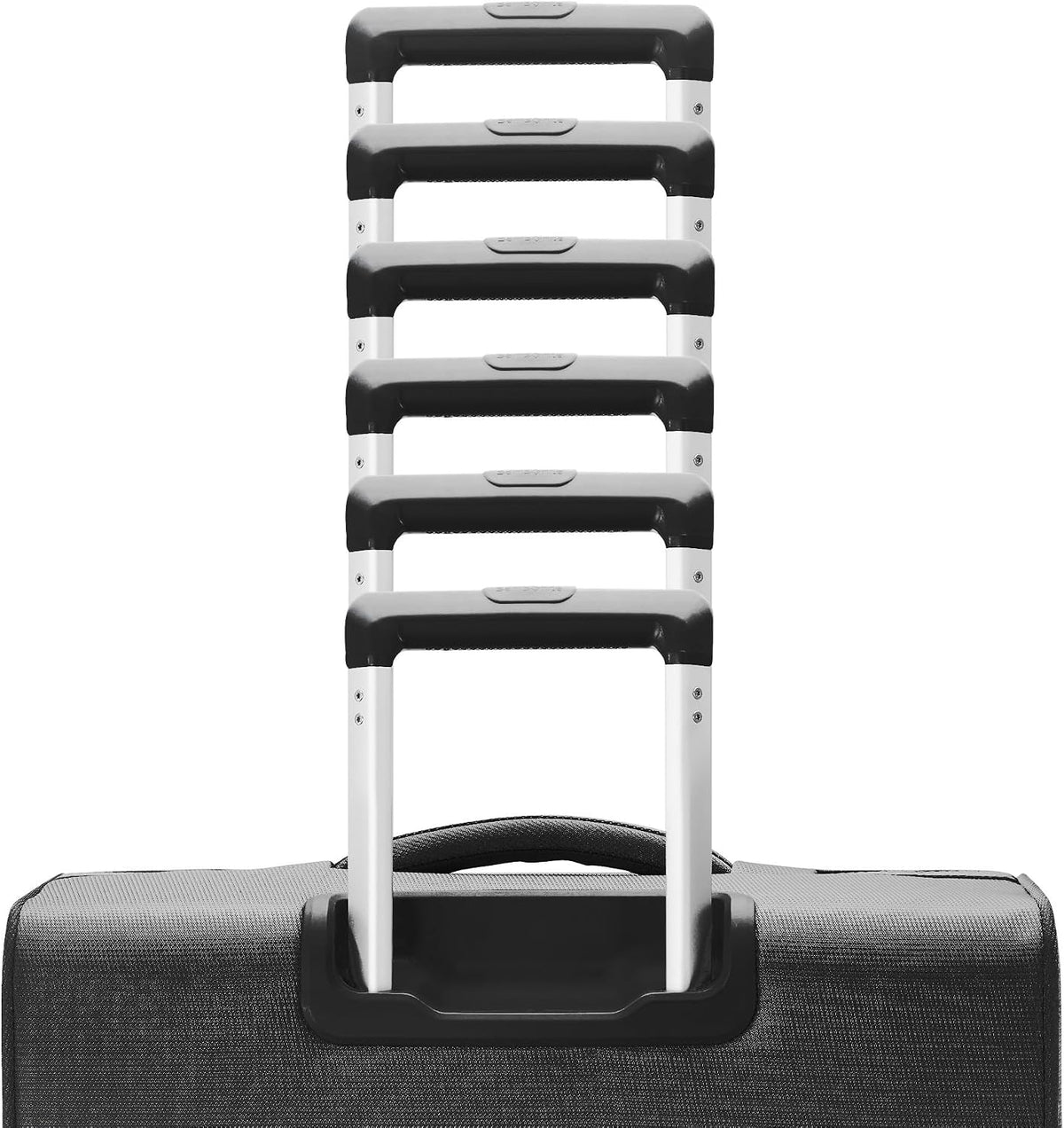 UpLIFT Lightweight Softside Carry-On Luggage with Spinner Wheels - Expandable - Airline-Approved, Polyester Soft Suitcase for Ultra Light Travel - Black