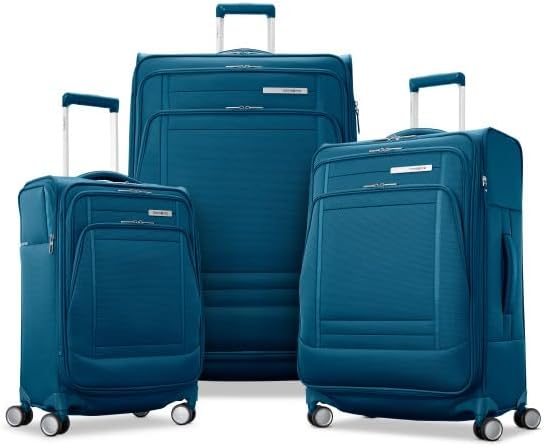 UpLIFT Lightweight Softside Carry-On Luggage with Spinner Wheels - Expandable - Airline-Approved, Polyester Soft Suitcase for Ultra Light Travel - Black
