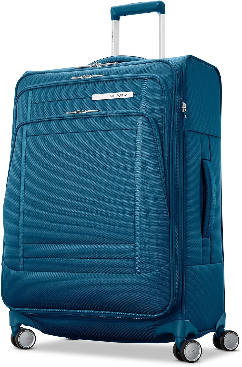 UpLIFT Lightweight Softside Carry-On Luggage with Spinner Wheels - Expandable - Airline-Approved, Polyester Soft Suitcase for Ultra Light Travel - Black