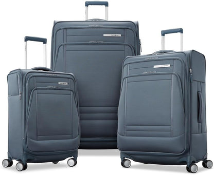 UpLIFT Lightweight Softside Carry-On Luggage with Spinner Wheels - Expandable - Airline-Approved, Polyester Soft Suitcase for Ultra Light Travel - Black
