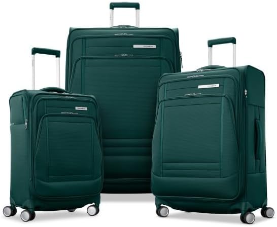 UpLIFT Lightweight Softside Carry-On Luggage with Spinner Wheels - Expandable - Airline-Approved, Polyester Soft Suitcase for Ultra Light Travel - Black