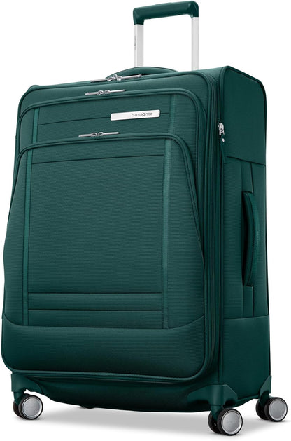 UpLIFT Lightweight Softside Carry-On Luggage with Spinner Wheels - Expandable - Airline-Approved, Polyester Soft Suitcase for Ultra Light Travel - Black