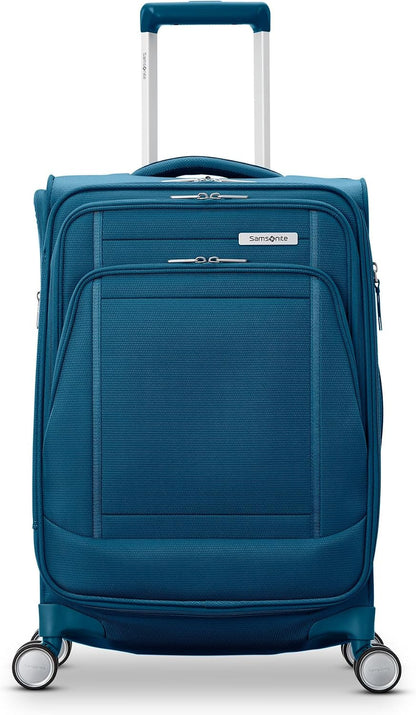 UpLIFT Lightweight Softside Carry-On Luggage with Spinner Wheels - Expandable - Airline-Approved, Polyester Soft Suitcase for Ultra Light Travel - Black