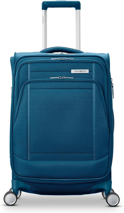 UpLIFT Lightweight Softside Carry-On Luggage with Spinner Wheels - Expandable - Airline-Approved, Polyester Soft Suitcase for Ultra Light Travel - Black
