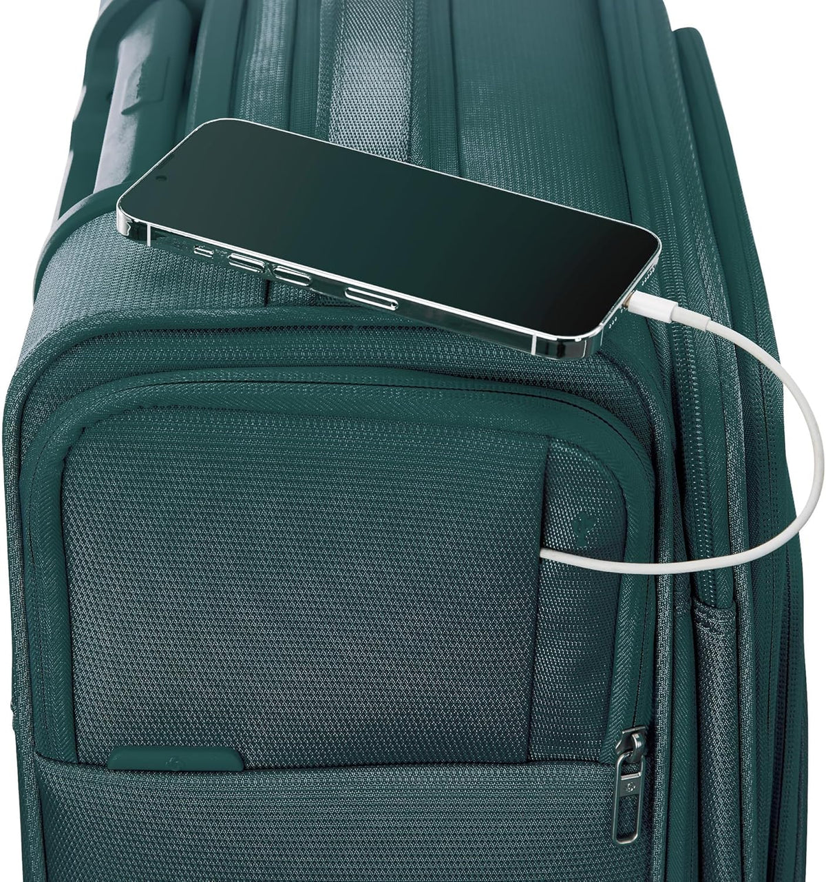 UpLIFT Lightweight Softside Carry-On Luggage with Spinner Wheels - Expandable - Airline-Approved, Polyester Soft Suitcase for Ultra Light Travel - Black