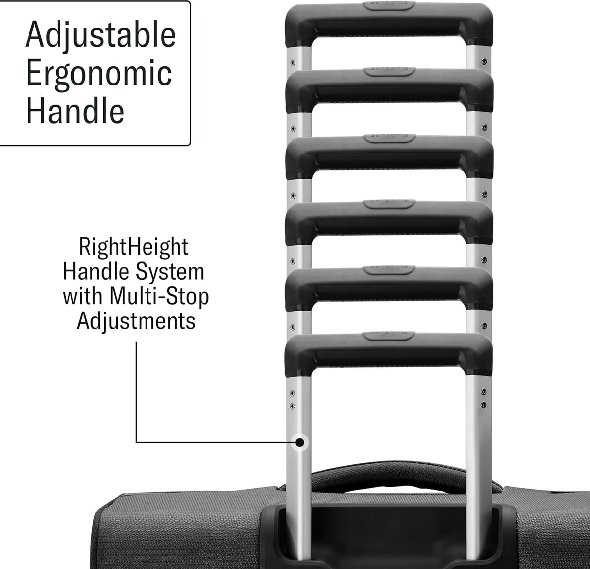 UpLIFT Lightweight Softside Carry-On Luggage with Spinner Wheels - Expandable - Airline-Approved, Polyester Soft Suitcase for Ultra Light Travel - Black