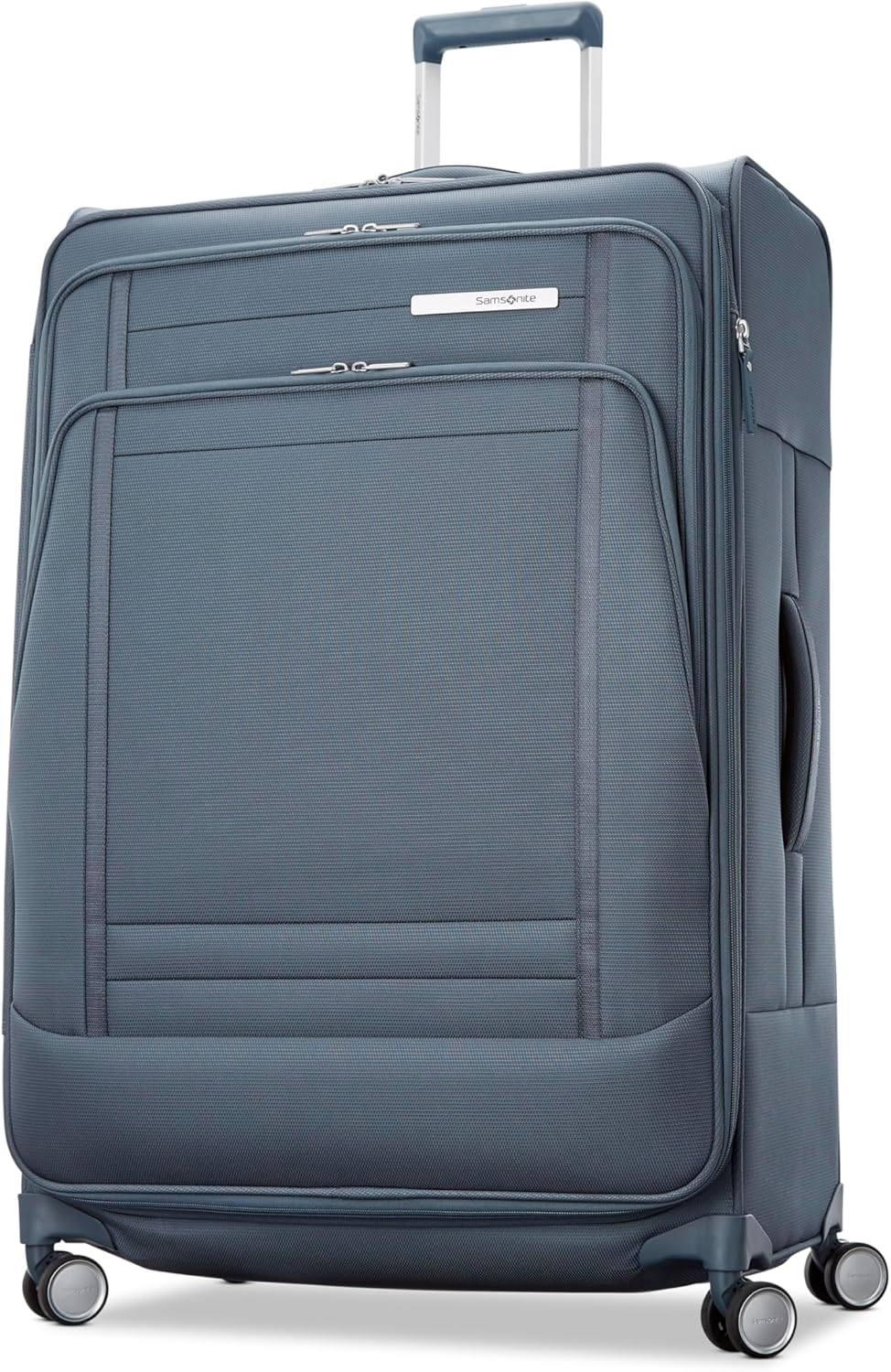 UpLIFT Lightweight Softside Carry-On Luggage with Spinner Wheels - Expandable - Airline-Approved, Polyester Soft Suitcase for Ultra Light Travel - Black