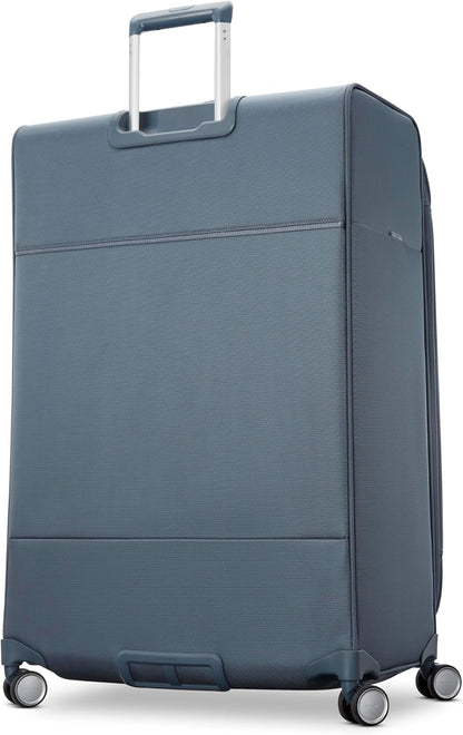 UpLIFT Lightweight Softside Carry-On Luggage with Spinner Wheels - Expandable - Airline-Approved, Polyester Soft Suitcase for Ultra Light Travel - Black
