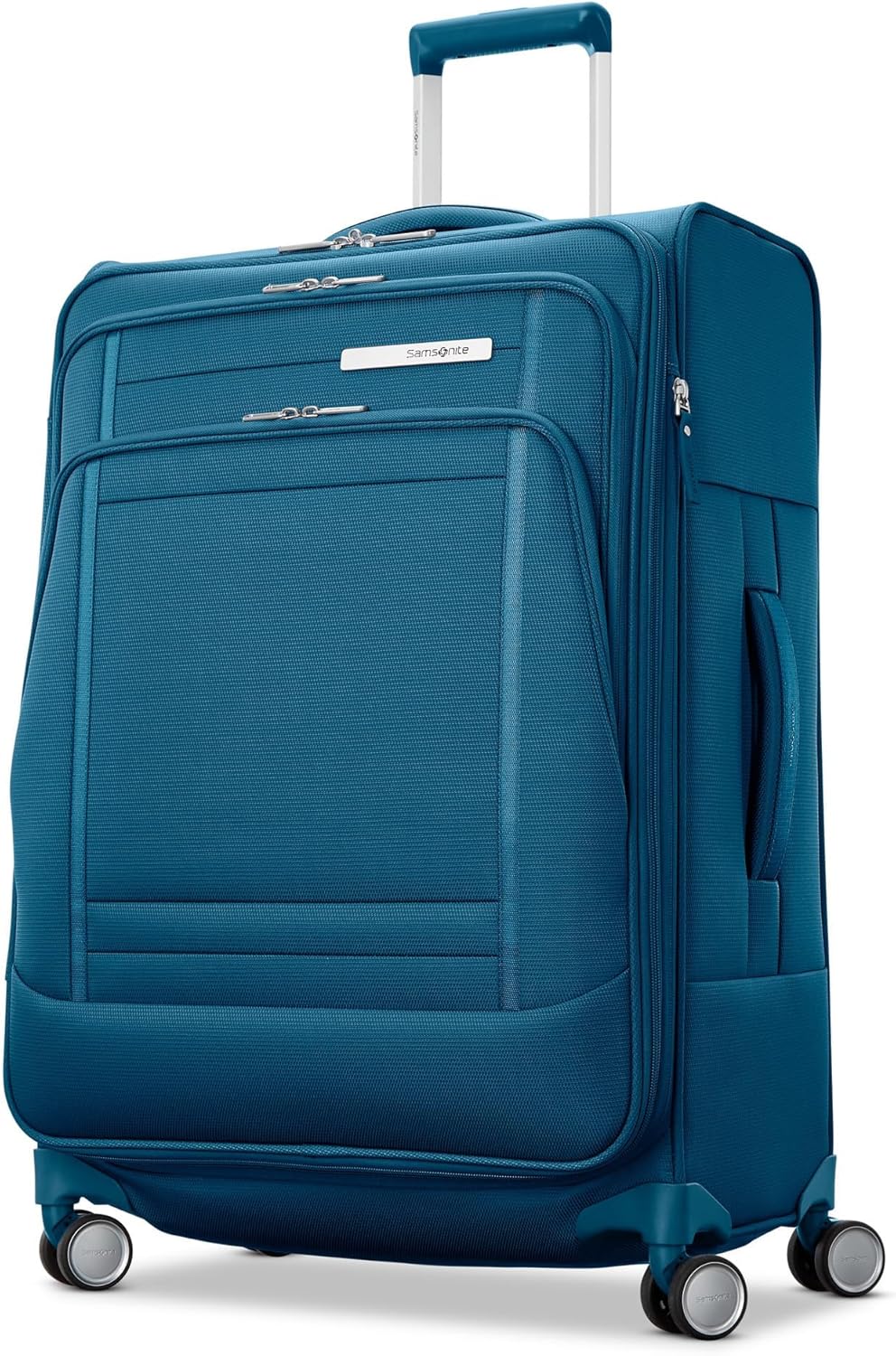 UpLIFT Lightweight Softside Carry-On Luggage with Spinner Wheels - Expandable - Airline-Approved, Polyester Soft Suitcase for Ultra Light Travel - Black