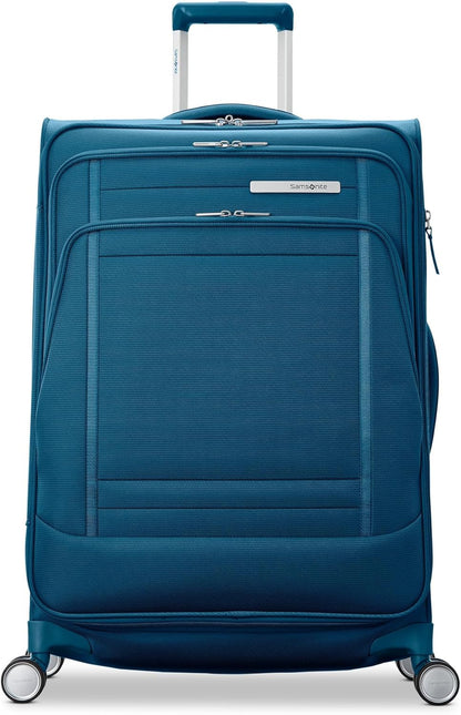 UpLIFT Lightweight Softside Carry-On Luggage with Spinner Wheels - Expandable - Airline-Approved, Polyester Soft Suitcase for Ultra Light Travel - Black