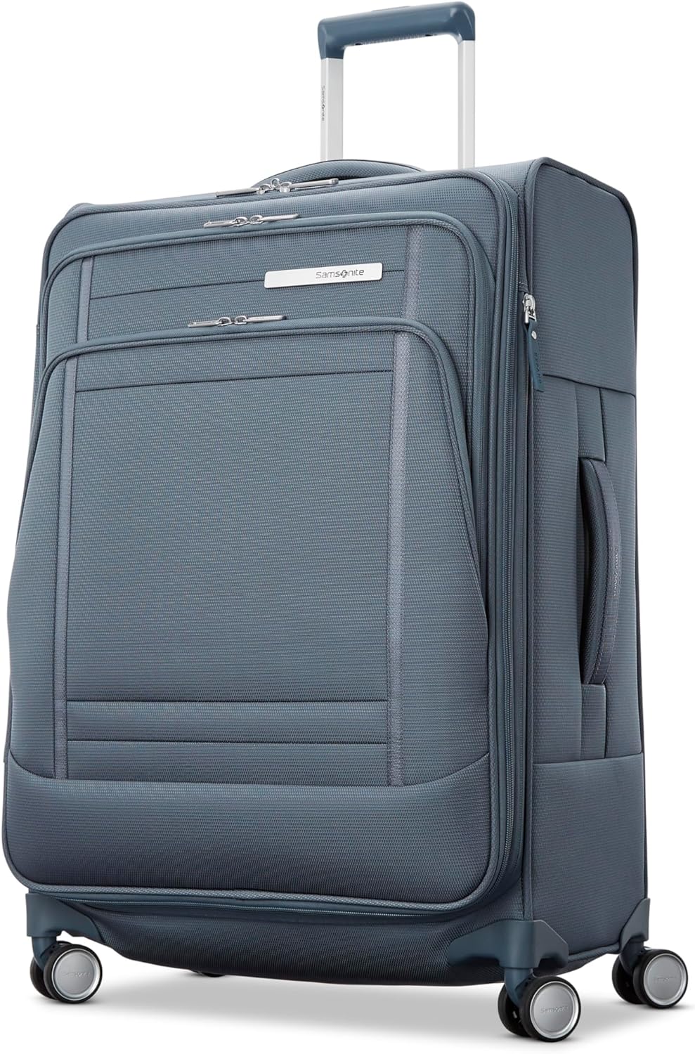 UpLIFT Lightweight Softside Carry-On Luggage with Spinner Wheels - Expandable - Airline-Approved, Polyester Soft Suitcase for Ultra Light Travel - Black