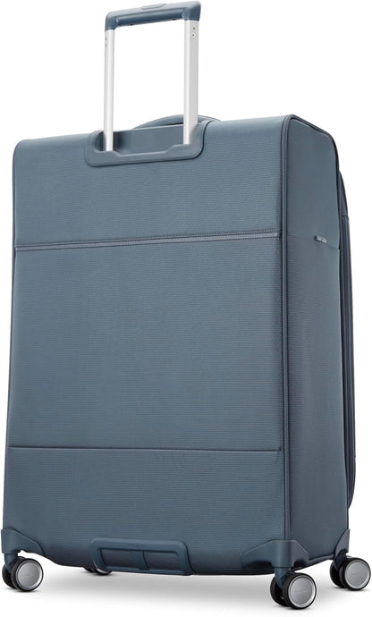UpLIFT Lightweight Softside Carry-On Luggage with Spinner Wheels - Expandable - Airline-Approved, Polyester Soft Suitcase for Ultra Light Travel - Black