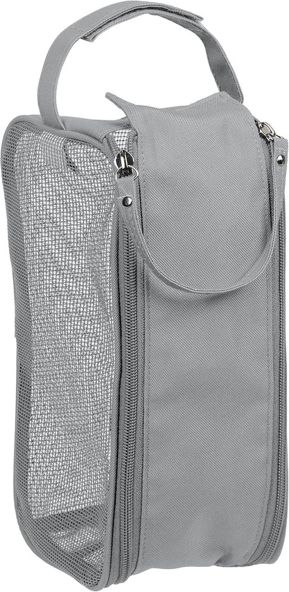 Hanging Mesh Toiletry Bag | Travel Organizer | Perfect for Dorm | Gym | Back to School | Shampoo | Shower Accessories | Black